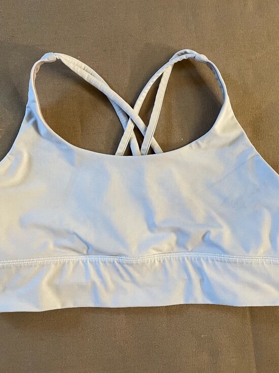 lululemon Other - Lululemon Sports Bra Sz 12 White Energy Longline Yoga Gym Luxtreme